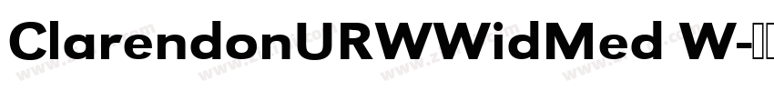 ClarendonURWWidMed W字体转换